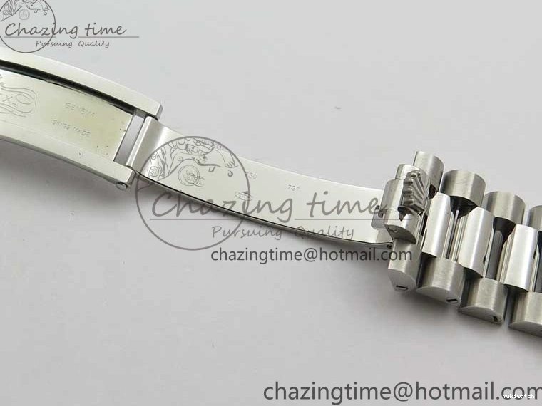 A2836 Dial 228239 Dial Blue SS BP SS Version Textured 904 on Day-Date President 40mm Ice Bracelet New 0724